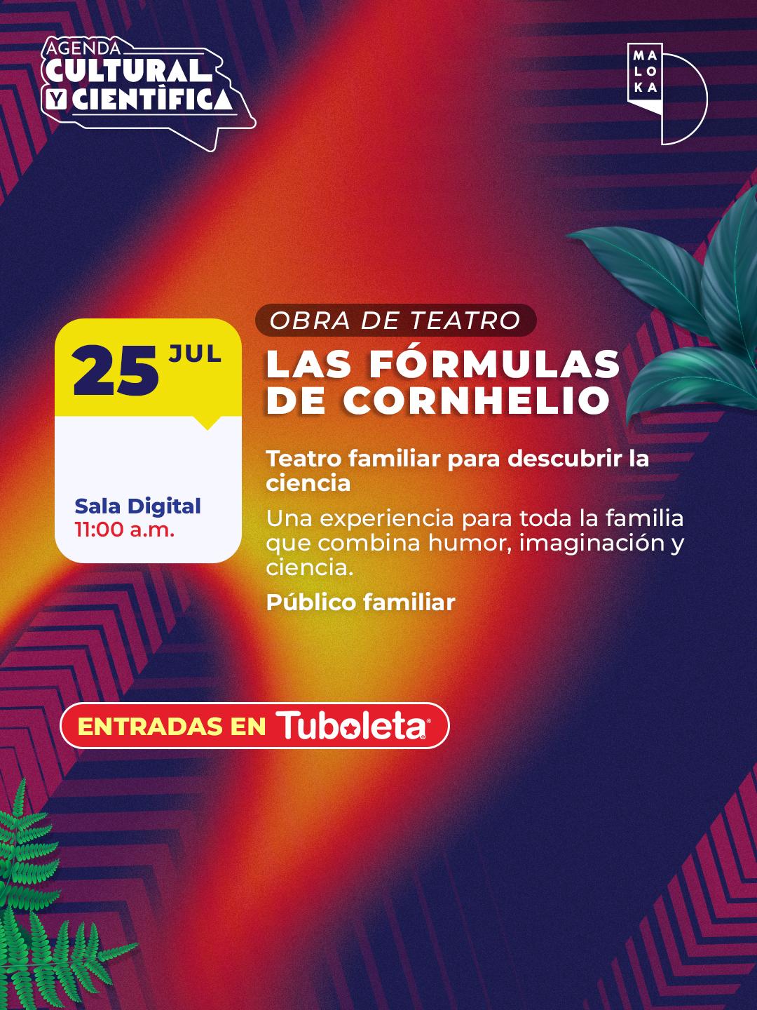 Las fórmulas de Cornhelio: teatro familiar para descubrir la ciencia