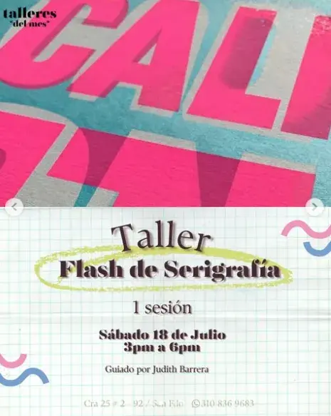 Taller Flash de Serigrafía